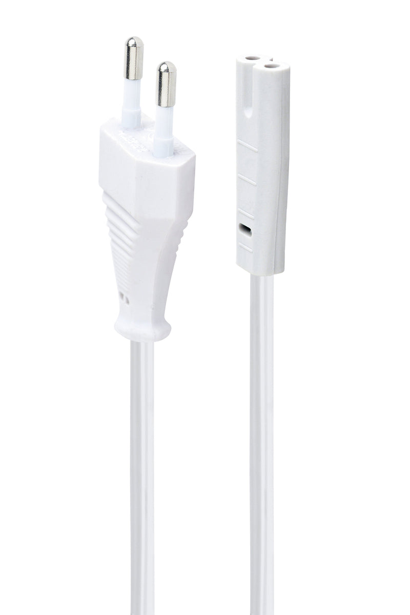 Gembird Cable Power Euro C7 1.8M White