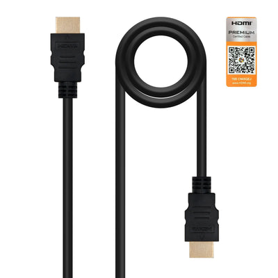 Nanocable HDMI Cable V2.0 Premiun Male a HDMI V2.0 Premiun Male 3M - 4K@60HZ 18Gbps - High Speed - Black — image 1