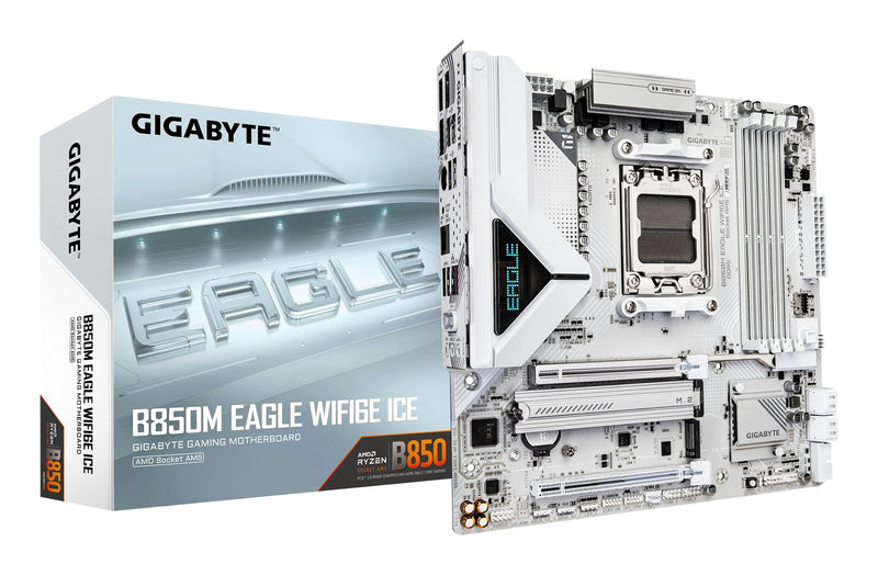 Gigabyte Motherboard B850M Eagle WF6E Ice AM5 1x HDMI 2XDP