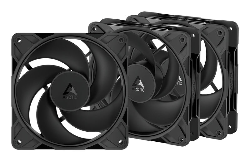 Arctic Fan PC P12 Pro Reverse Black Paquete 3, 120MM ACFAN00332A