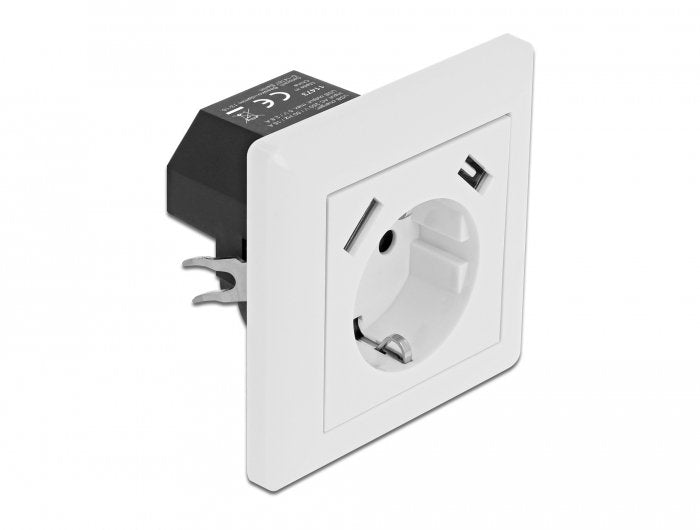 Delock Plug Integrado With 2 Ports Charging USB Type a 2,8A
