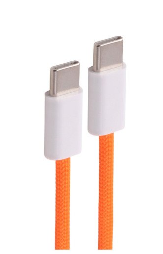 Shiverpeaks USB-C Cable Charging 2.0, 240W, Orange, Textil, 1M — image 1