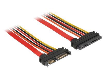 Delock Cable 84921 SATA 1M SATA 22-PIN Black Orange Red Yellow — image 1