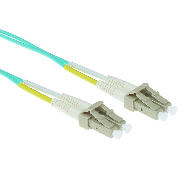 2 Meter Lszh Multimode 50 125 OM3 Fiber Patch Cable Duplex With Lc Connectors