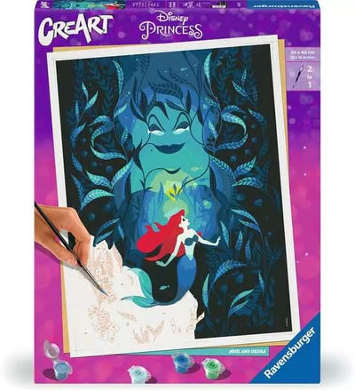 Ravensburger Creart - Disney Ariel And Ursula, Pintura 23732 — image 1