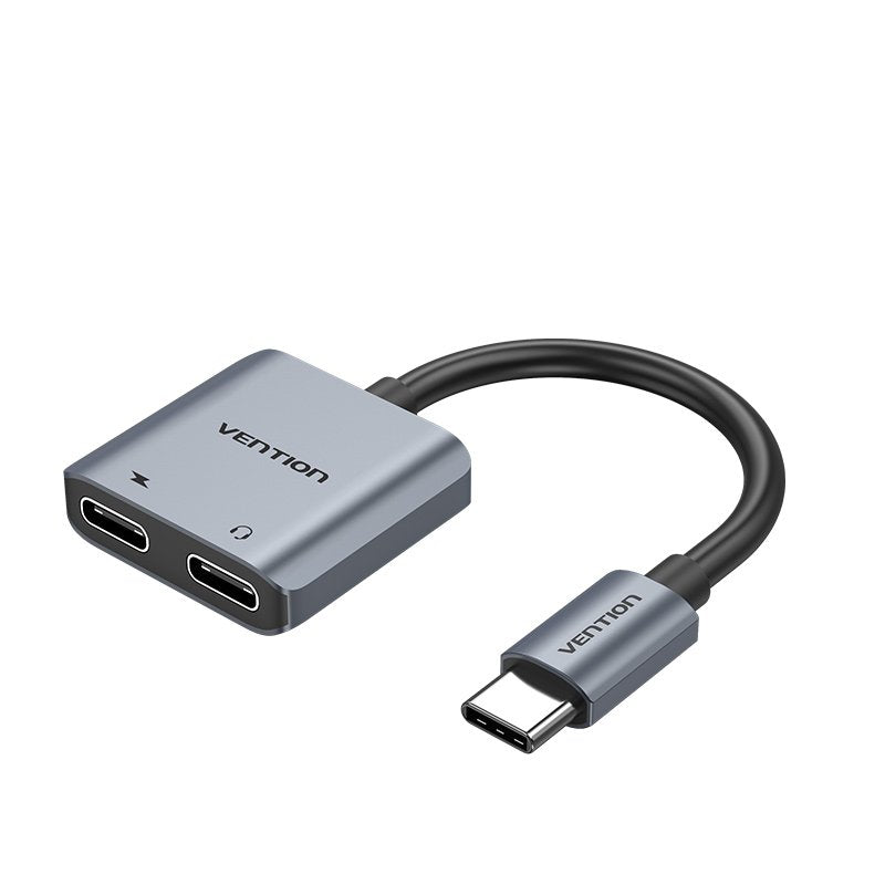 Vention Converter USB Type-c Bgzha USB Type-c Male 2x USB Type-c Female (audio And Charging