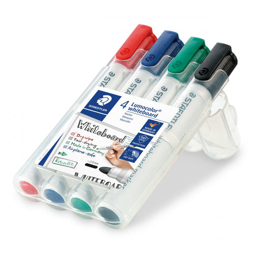 Staedtler Marker Whiteboard White Lumocolor Box 4UD — image 1
