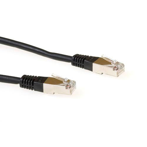 Black 10 Meter Lszh SFTP CAT.6 Patch Cable With RJ45 Connectors