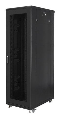Lanberg FF01-8042-23B Rack Gabinete 19 Independiente 42U / 800X1000 Paquete Flat Autoarmable With Door Mesh Bl