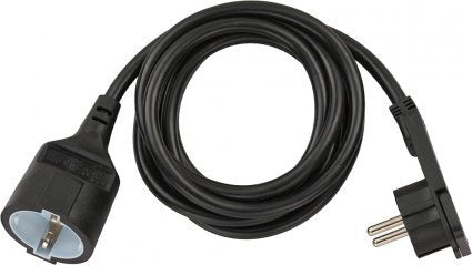 Brennenstuhl Cable Extensión With Plug Flat Ángulo 2M, Black