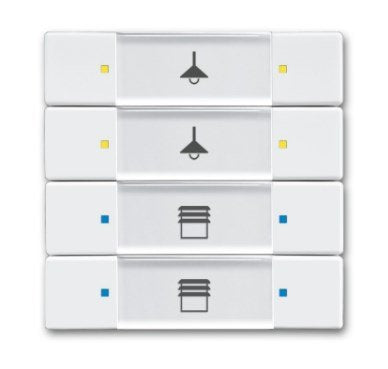 Busch Jaeger 6127 02-84 Tastsensor 4 8F Multi- Función Up-sensoren F.knx White Estudio