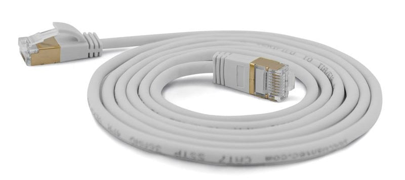 Wantecwire Sstp, Cable Connection CAT.7 Slim And Round Connector CAT.6A, D 4MM, Grey Length 3,00M