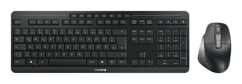 Cherry Stream Desktop Ultimate Keyboard Mouse Included Home Office USB + RF Wireless + Bluetooth Qwertz German