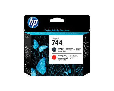 HP Designjet 744 Head Printing Black Matte And Red — image 1