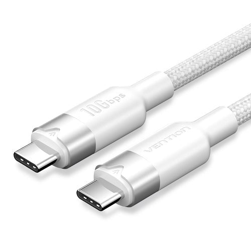 Vention USB Cable -c Do USB-C USB 3.2 5A 10Gbps 1M Bialy