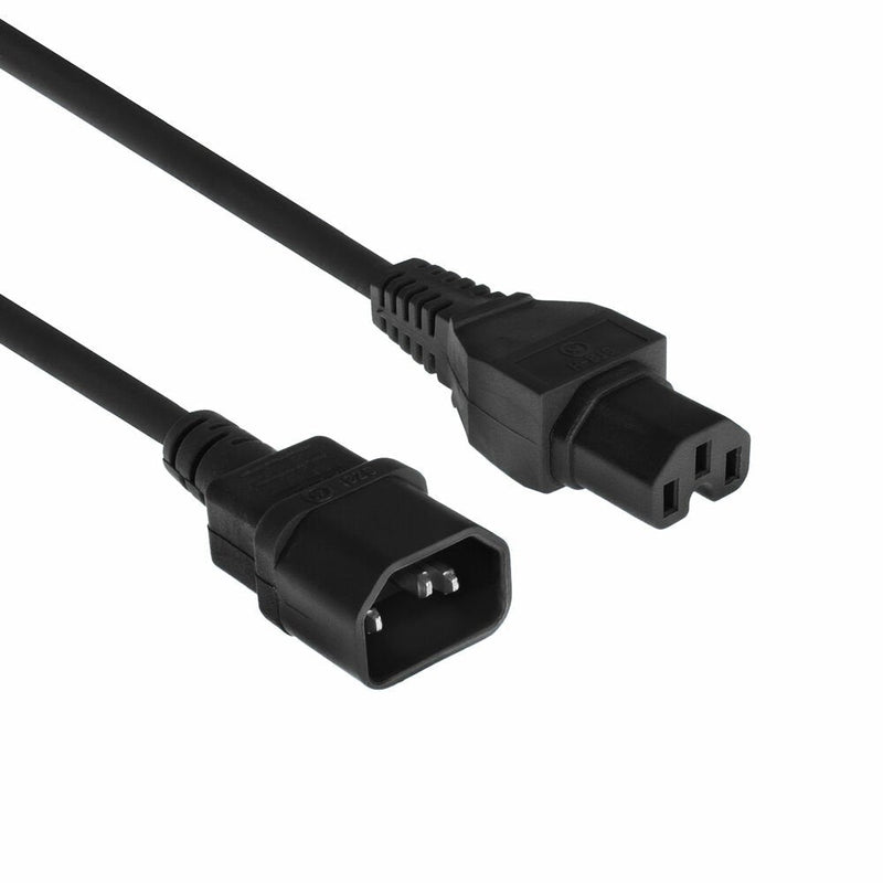 Powercord C14 - C15 Black 3M
