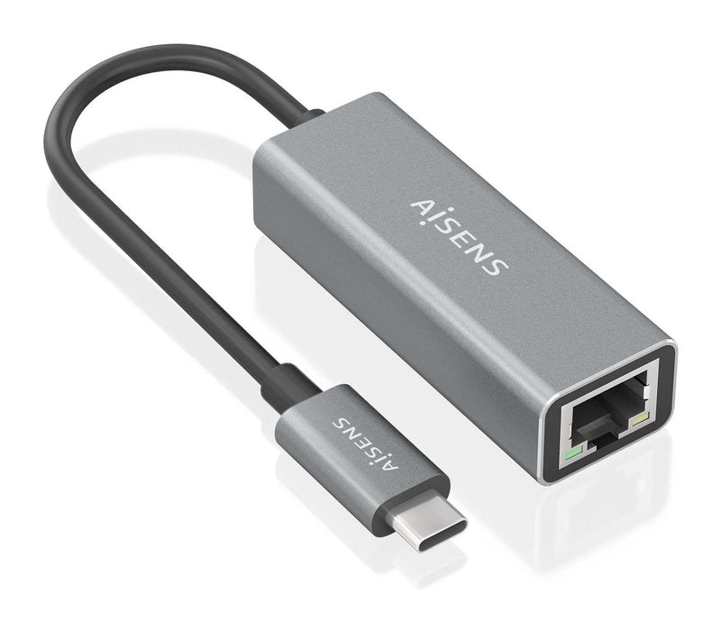 Aisens Converter USB 3.1 GEN1 USB-C a Ethernet Gigabit 10/100/1000Mbps, Grey 15CM
