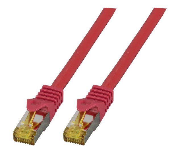 Efb RJ45 Network Cable S FTP, CAT.6A, Lszh, CAT.7 ROHK.,7.5M, Red