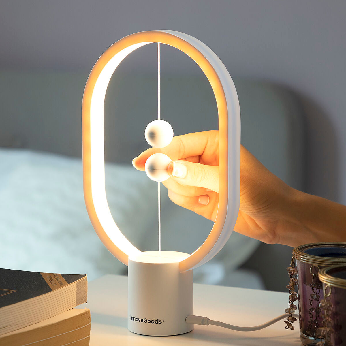 Balance Lamp with Magnetic Switch Magilum InnovaGoods White 3 W (Refurbished C)