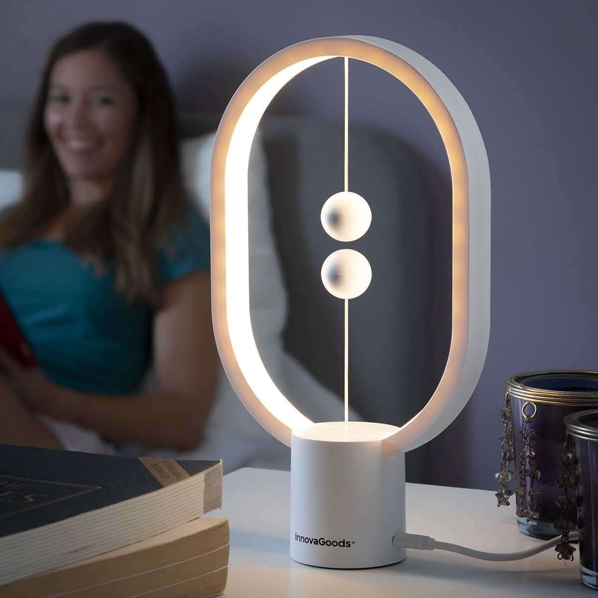 Balance Lamp with Magnetic Switch Magilum InnovaGoods White 3 W (Refurbished B)