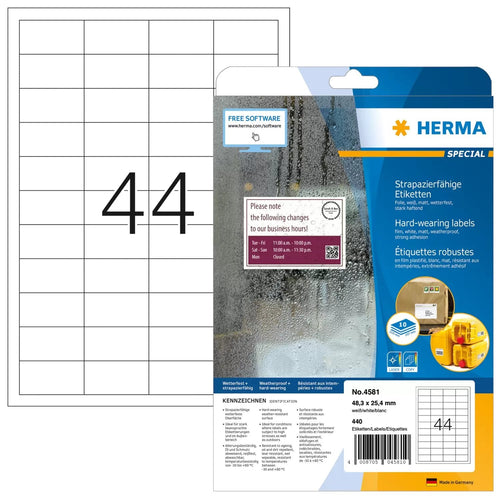 Herma 4581 Label Printer White Label Printer Self-adhesive — image 1