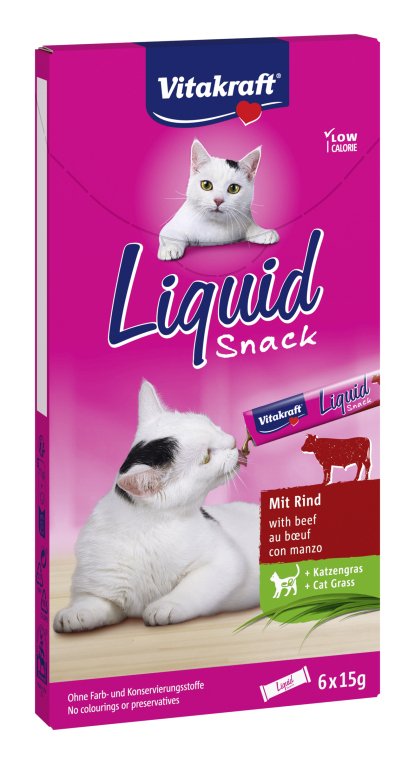 Vitakraft Rubber Gatos Cat Liquid-snack With Beef 6 X 15G