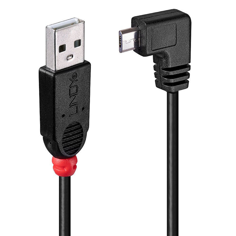 Lindy USB 2.0 Cable Typ a/Micro-b 90° Gewinkelt M/M 2M