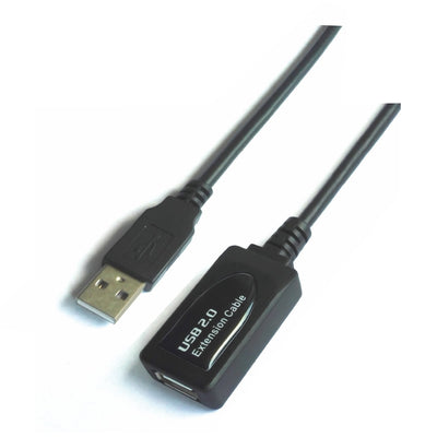 Aisens Cable Extension USB 2.0 With Amplifier - Type a Male a Female - 10M - Black — image 1
