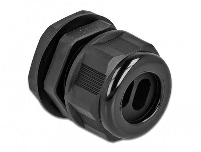 Delock 60393 Prensaestopas PG21 Cable Flat With Dos Entradas Cable Black 2 Pieces — image 1