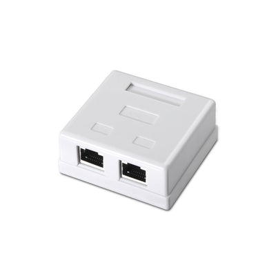 Aisens Roseta Surface RJ45 CAT.6 FTP 2 Sockets - White — image 1