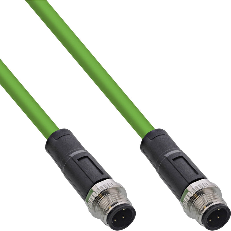 Inline® Industrial Network Cable M12 4-PIN D-coded Male/Male, Pur 15M