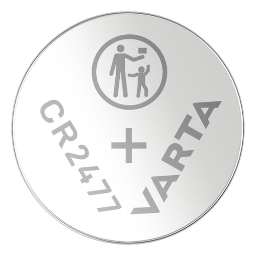 Varta Cr 2477 Battery Button Litio, 3V, 1 Pieces Silver 13G — image 1