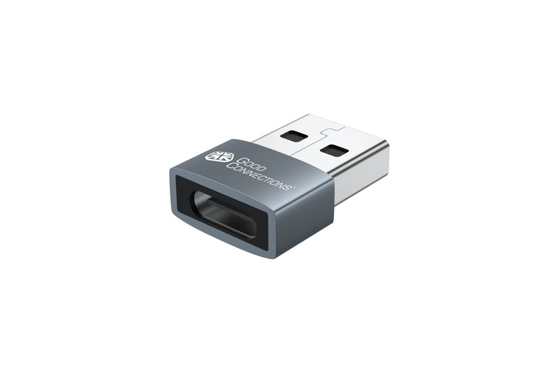 Goodconnections USB-A 2.0 USB-C (st-bu) Adapter Grey