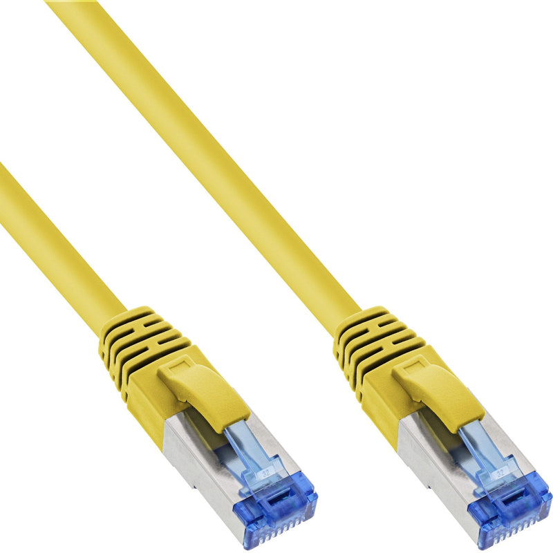 Inline Network Cable S/FTP Pimf CAT.6A Libre Halógenos 500MHZ Yellow 0.3M