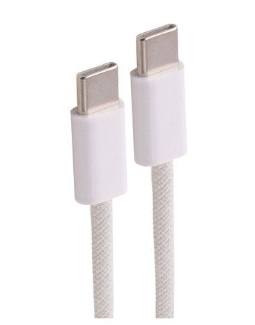 Shiverpeaks USB-C Cable Charging 2.0, 60W, White Textil, 2M — image 1
