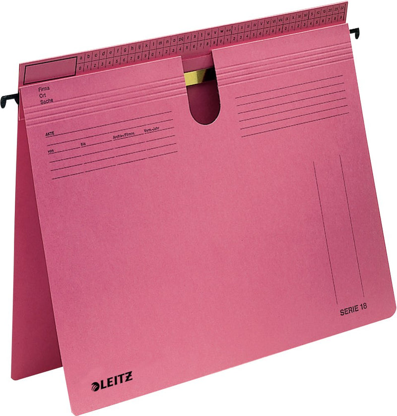 Leitz Alpha Ring Binder Colgante Amtsheftung Kaufmännische Heftung Din A4 Red