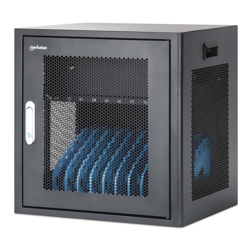 Manhattan Laptop Charging Cabinet Desktop Via AC Adapter (eu) 10-BAY, Install Device's AC Adapter (power Cable