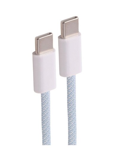 Shiverpeaks USB-C Cable Charging 2.0, 60W, Blue Textil, 3M — image 1