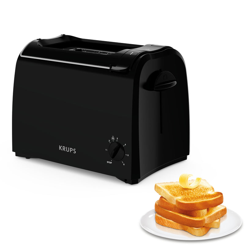 Krups Toaster Proaroma 2 Rebanada(s) Black 700W