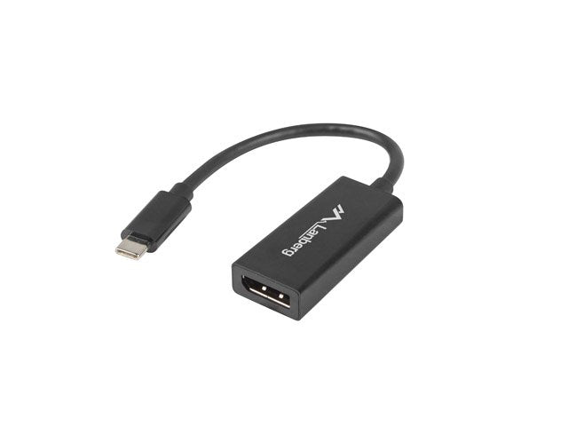 Lanberg Adapter AD-UC-DP-01 Connectors USB Type-c Male a DisplayPort Female 15CM Colour Black