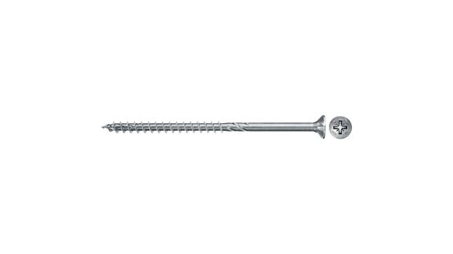 Fischer Screw Aglomerado Powerfast Ii 5,0X100 Cabeza Avellanada Pz 100 Pieces Rosca Parcial, Galvanizado 67040