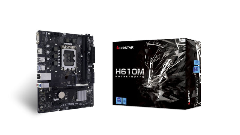 Biostar Motherboard H610MHC 2.0 H610 S1700 MATX DDR4