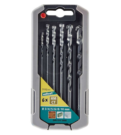 Wolfcraft Set Of Drill Bits Piedra Ct 6 Pieces Ø3-10MM 7112000 — image 1