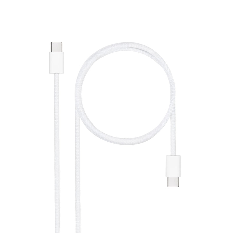 Nanocable USB Cable -c 2.0 60W 3A - USB-C/M-usb-c/M - 2M - White