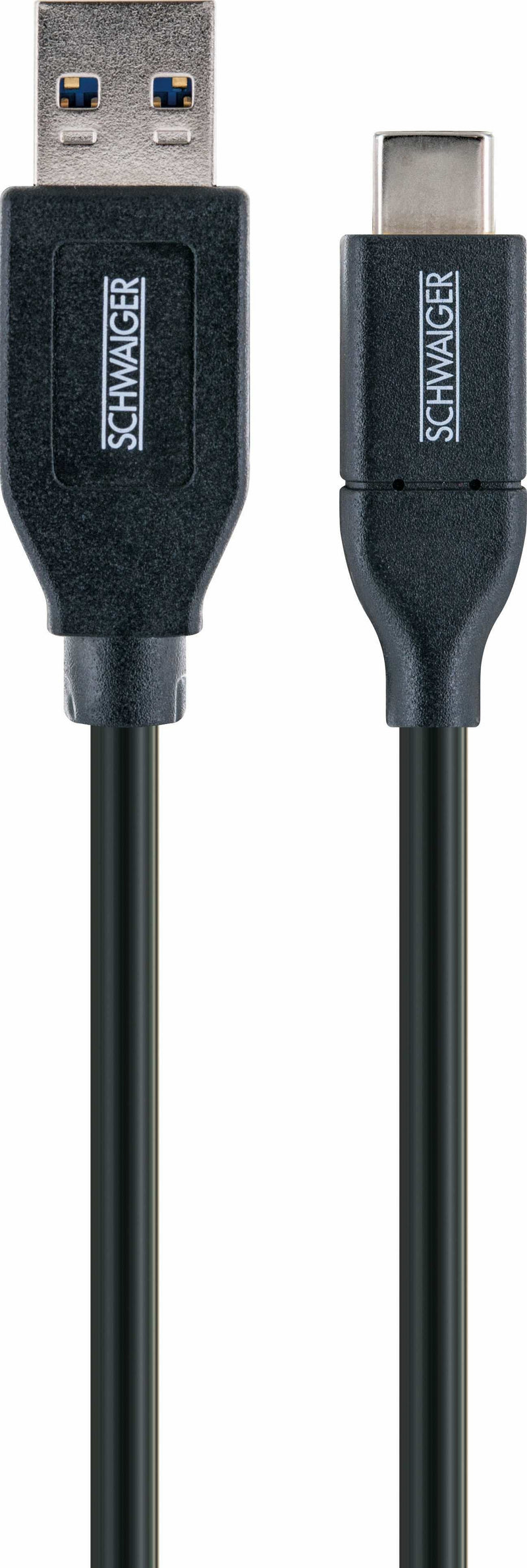 Schwaiger USB Cable 3.0A - Connector USB 3.1 C, 0.50M Black