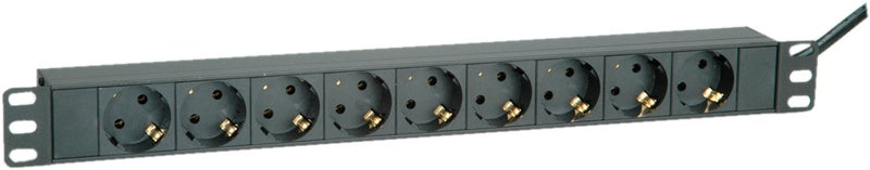 48,26CM 19PULGADAS Power Strip Plugs 9VÍAS Black 2M