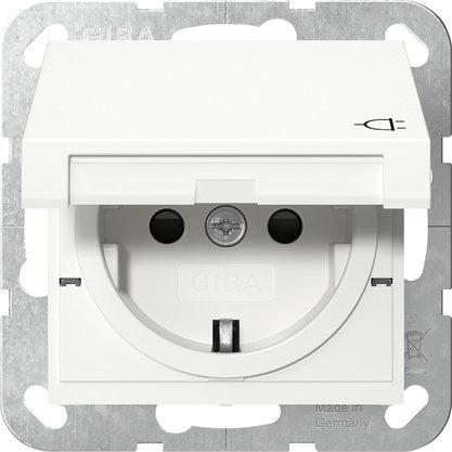 Gira 441403 Schuko Kd + Sh System 55 White Puro — image 1