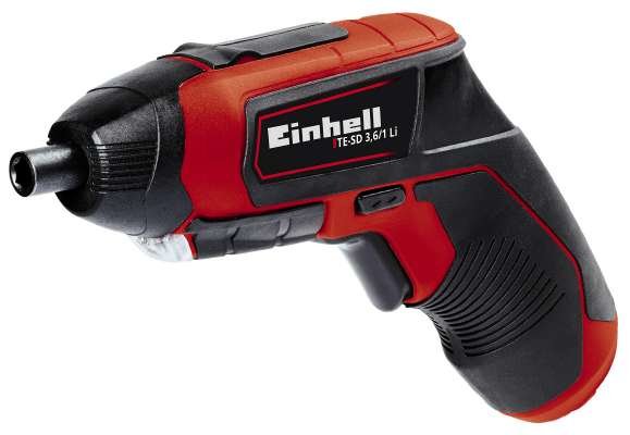 Einhell Atornillador Wireless Te-sd 3,6/1 Li, 3,6 Voltios Red/Black Battery Iones Litio 1,5AH) 4513501
