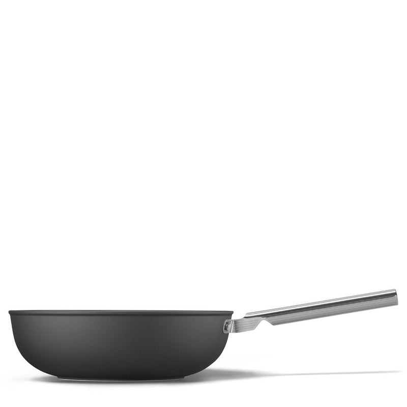 Smeg WOF3002BLM Wok, 30CM, Keramik, Edelstahlgriff, Black Matte