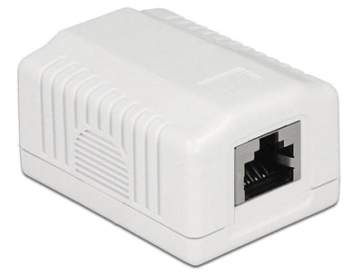 Delock Port With 1 Socket Power Wall Network CAT.6A Lsa — image 1
